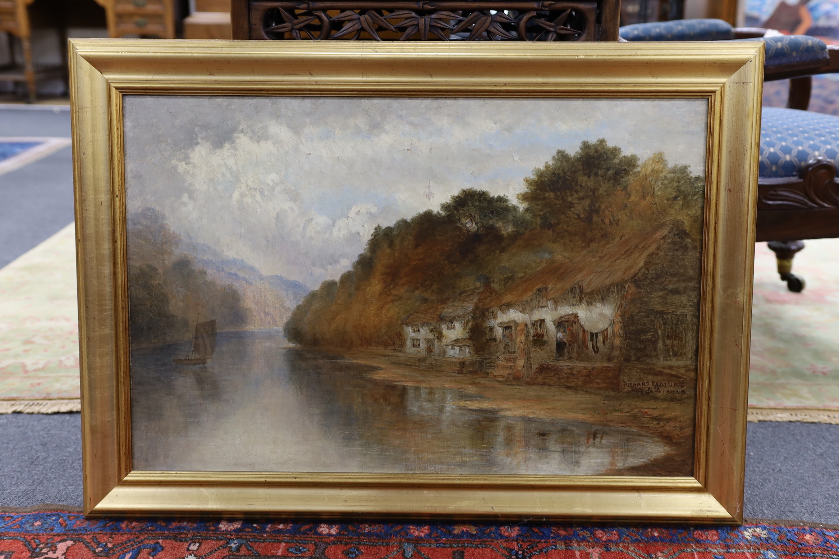 Richard Elmore (fl.1852-1885), oil on canvas, 